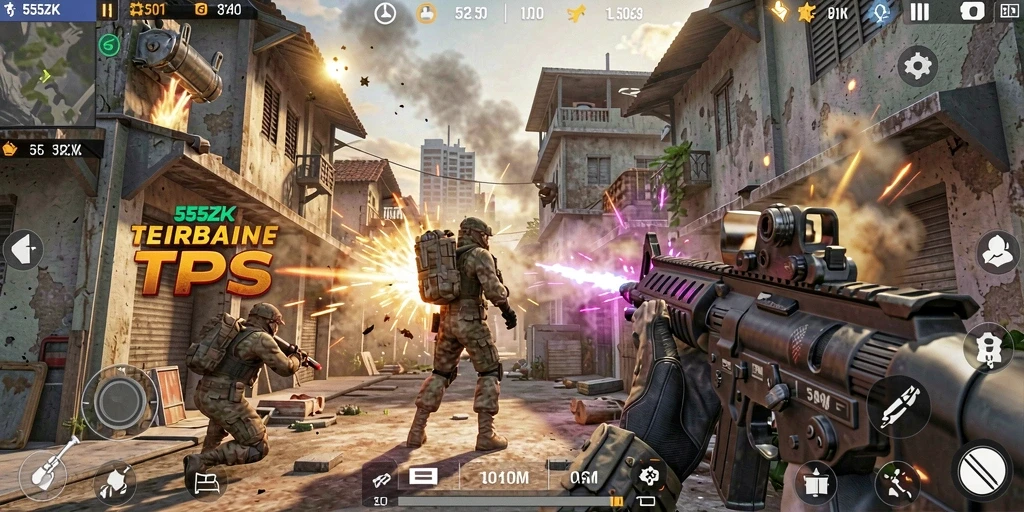 Gameplay seru di 555ZK dengan aksi pertarungan mendebarkan.