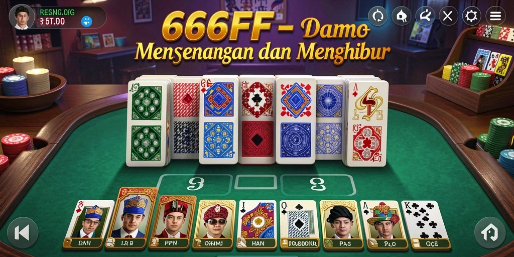 Tampilan gameplay domino yang seru di 666FF.