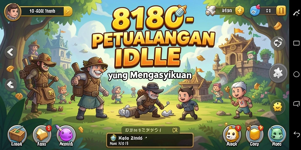 Tampilan gameplay menarik dari 8180 dengan berbagai karakter.