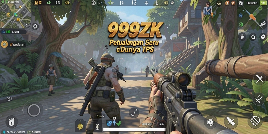 Cuplikan tampilan aksi dahsyat dari gameplay TPS 999ZK.