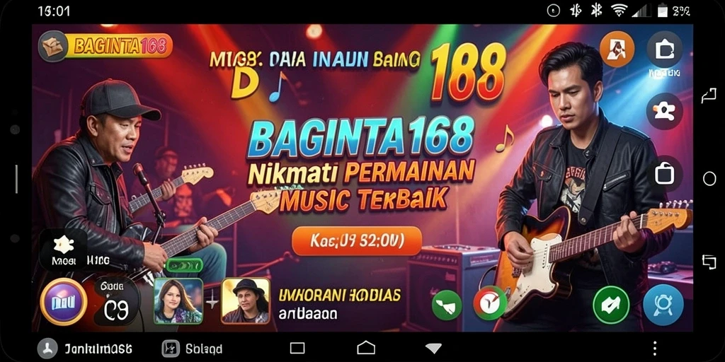 Tampilan gameplay Musik yang seru dan interaktif.