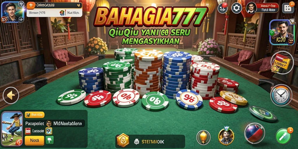 Tampilan gameplay QiuQiu yang menegangkan dan seru.