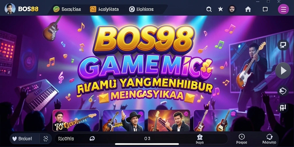 Tangkapan layar gameplay BOS88 dengan musik interaktif dan tantangan menarik.