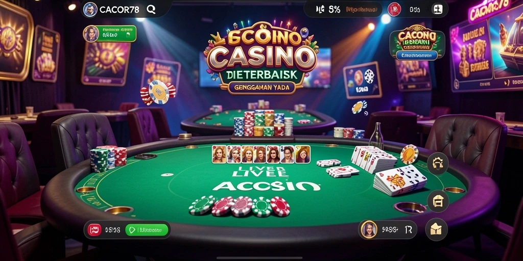Tampilan gameplay langsung di CACOR78 yang mendebarkan dan interaktif.