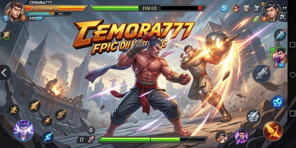 Tampilan menarik dari gameplay Fighting CEMARA777.