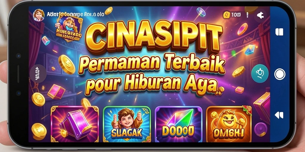 Tampilan gameplay menarik dari CINASIPIT dengan efek visual yang mempesona.