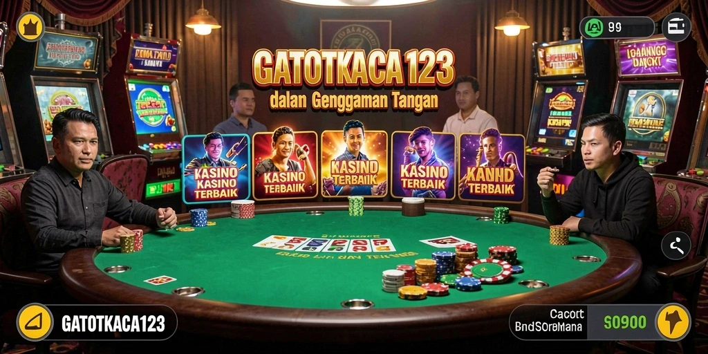 Tampilan menarik dari permainan Kasino GATOTKACA123 dengan grafik yang memukau.