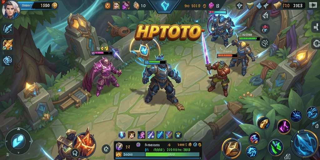Screenshot gameplay HPTOTO menampilkan pertarungan yang seru dan karakter yang dinamis.