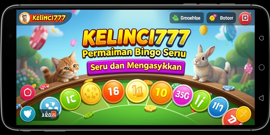 Screenshot utama KELINCI777 menampilkan permainan Bingo yang menarik.