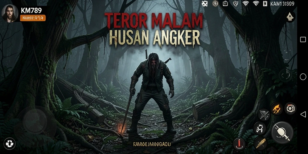 Screenshot menunjukkan momen mengerikan saat karakter terjebak dalam kegelapan.