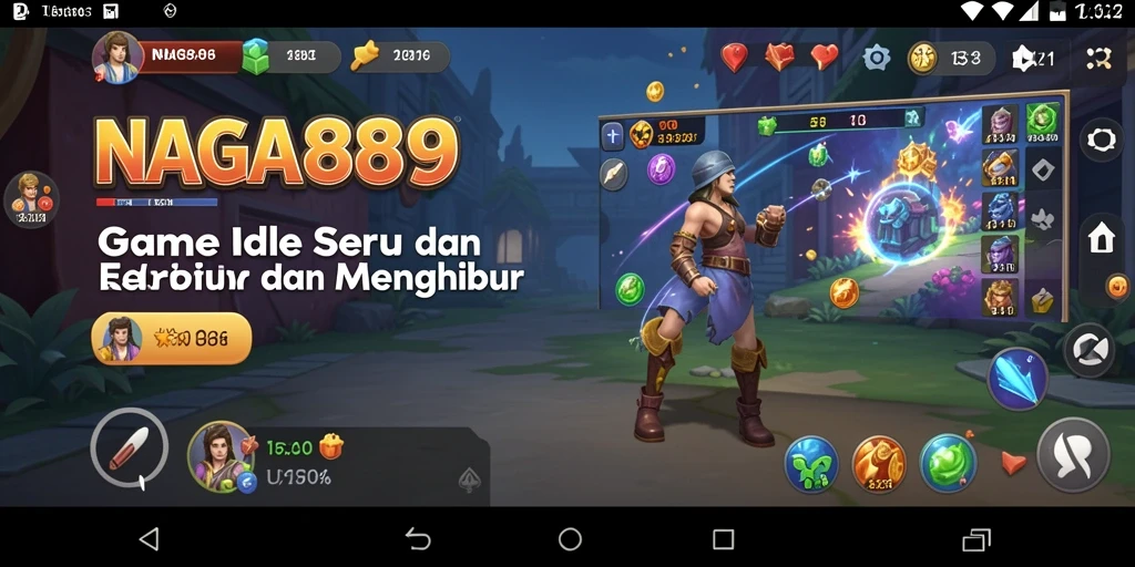 Screenshot gameplay NAGA889 yang menampilkan berbagai karakter dalam game Idle.