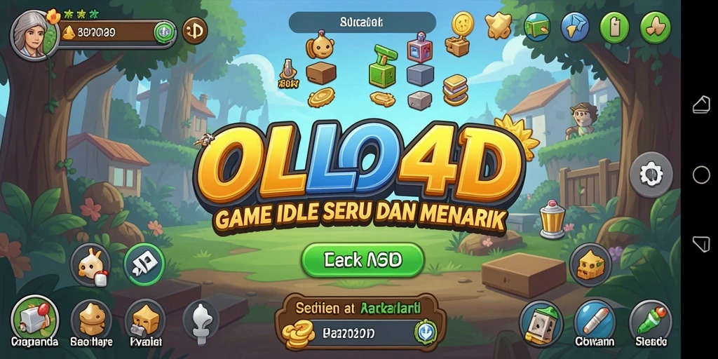 Screenshot OLLO4D menunjukkan gameplay santai yang menarik.