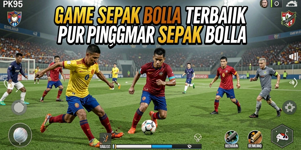 Tampilan grafis luar biasa dari permainan sepak bola yang seru.