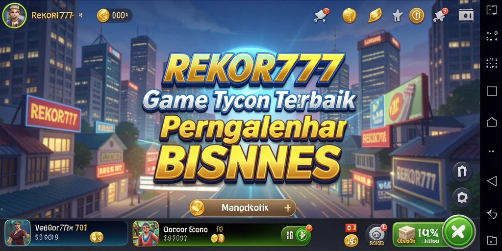 Tampilan gameplay menarik dari REKOR777 yang menunjukkan aktivitas bisnis.