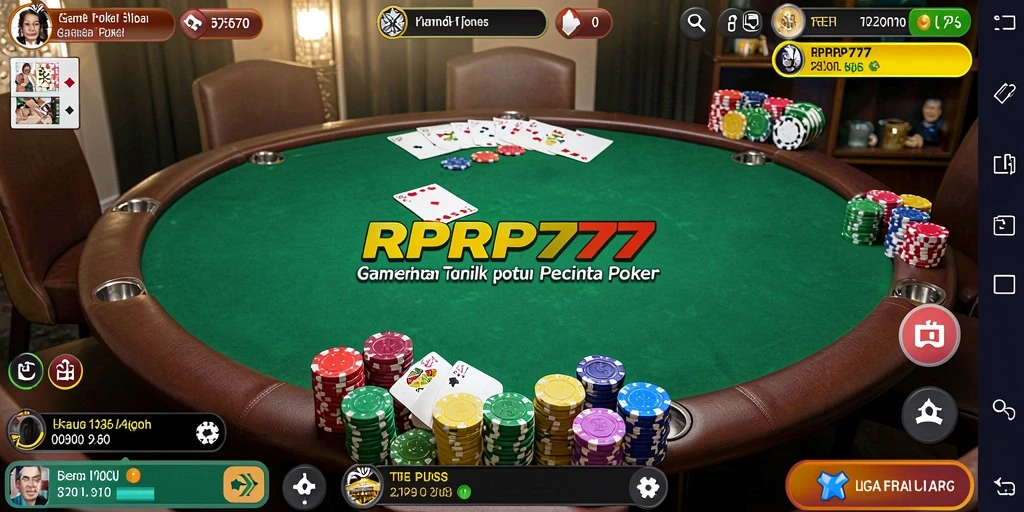 Tampilan gameplay poker yang menarik di RPRP777.