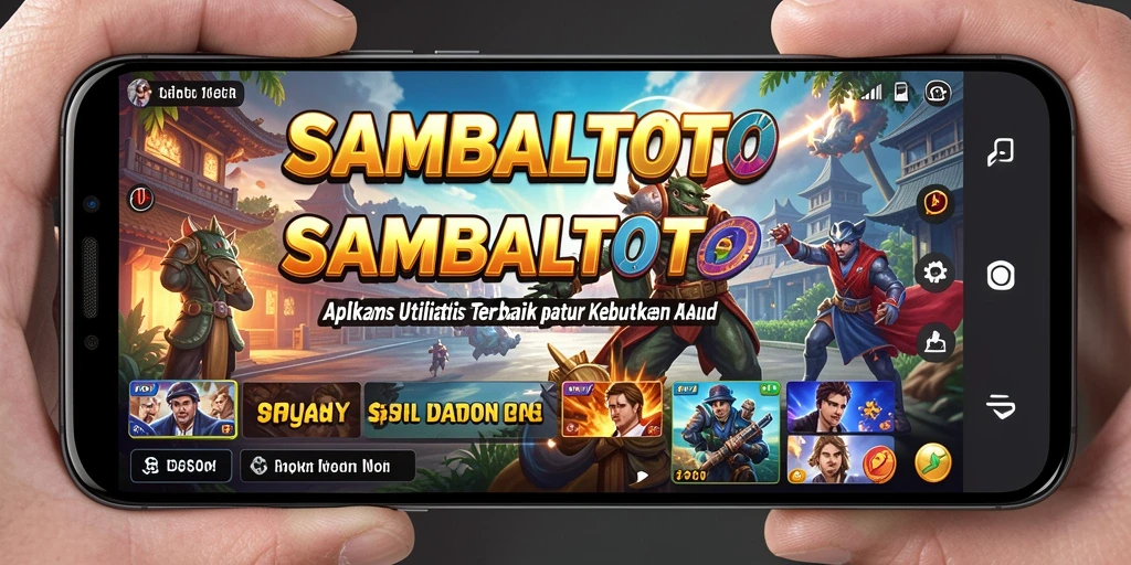 Screenshot SAMBALTOTO menunjukkan antarmuka utama aplikasi Utility yang ramah pengguna.