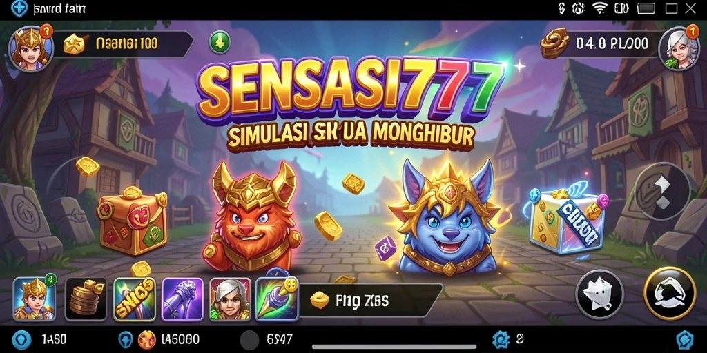 Tampilan gameplay SENSASI777 yang menampilkan aksi simulasi yang mendebarkan.