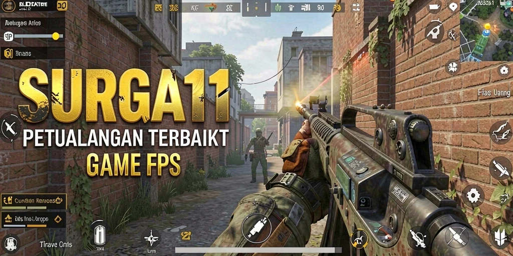 Gameplay seru SURGA11 dengan aksi tembak-menembak yang mendebarkan.