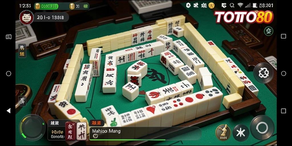 Gameplay seru TOTO80 dengan nuansa Mahjong klasik.