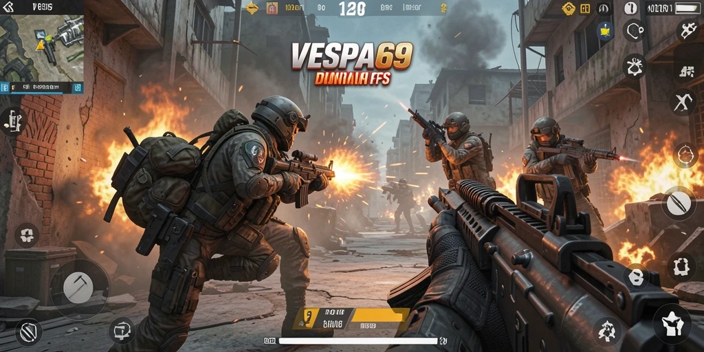 Gameplay intens VESPA69 dengan grafis memukau dan aksi mendebarkan.