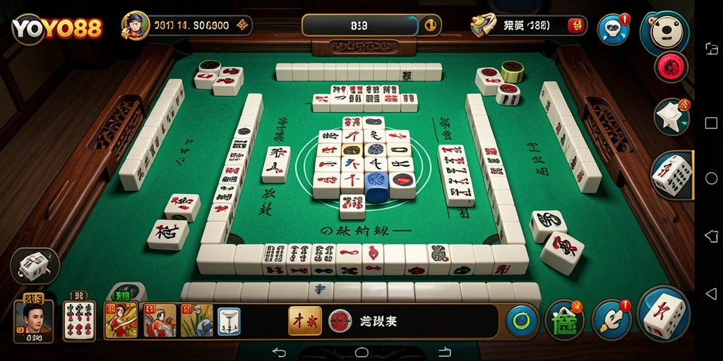 Tampilan menarik dari gameplay Mahjong di YOYO88.